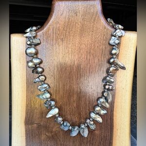 Bluster Baroque Natural Pearl Handmade Necklace